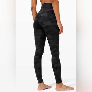 Lululemon Align High Rise Camoflauge Pant 28" Large